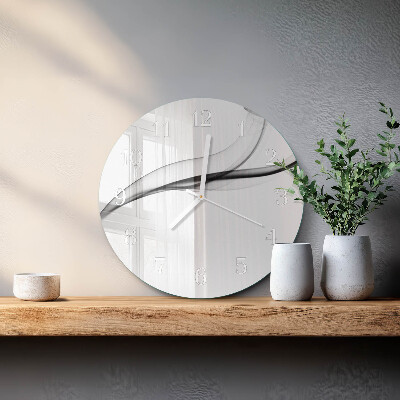 Ronde glazen klok Abstracte rook