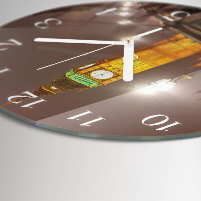 Ronde glazen klok Big Ben