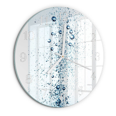 Ronde glazen klok Water