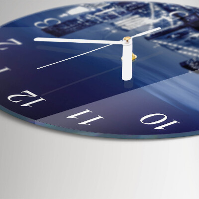 Ronde glazen klok Horizon