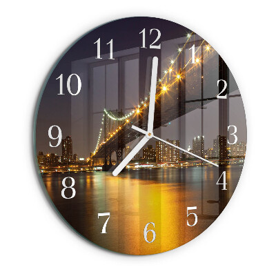 Ronde glazen klok Horizonbrug