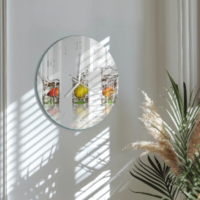 Ronde glazen klok Fruitglazen