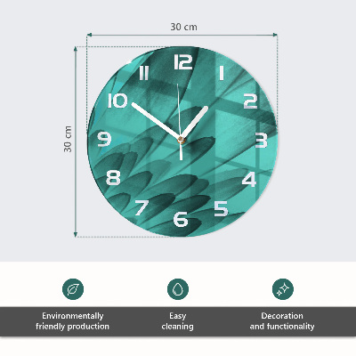 Ronde glazen klok Orchidee