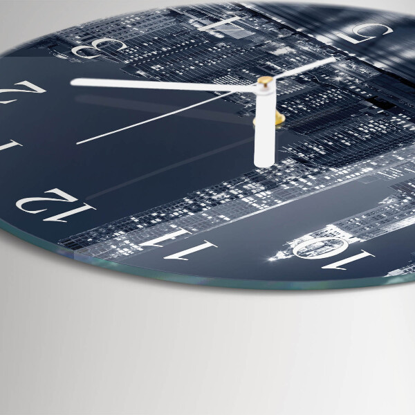 Ronde glazen klok Horizon