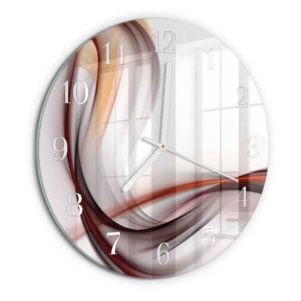 Ronde glazen klok Abstractie