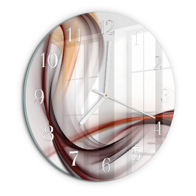Ronde glazen klok Abstractie