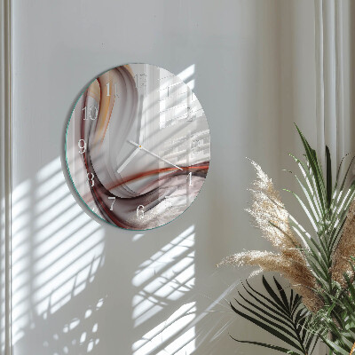Ronde glazen klok Abstractie