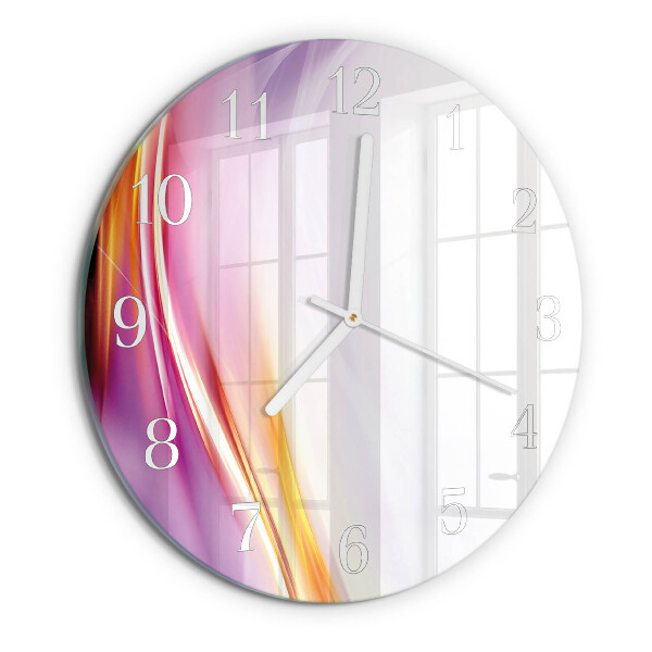 Ronde glazen klok Abstractie