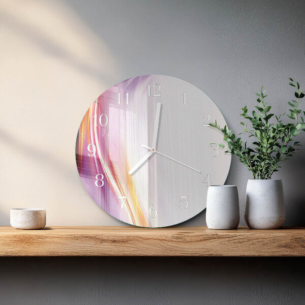 Ronde glazen klok Abstractie
