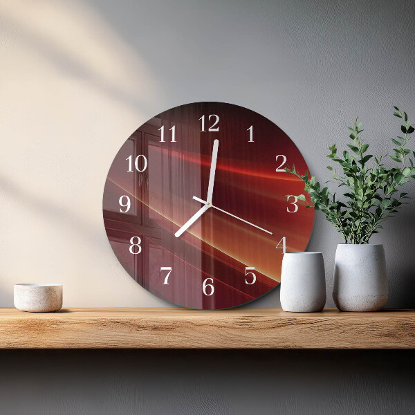 Ronde glazen klok Abstractie