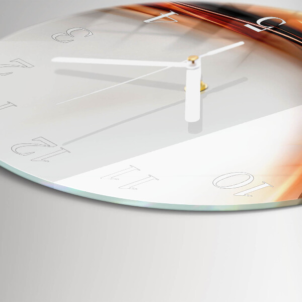 Ronde glazen klok Abstractie