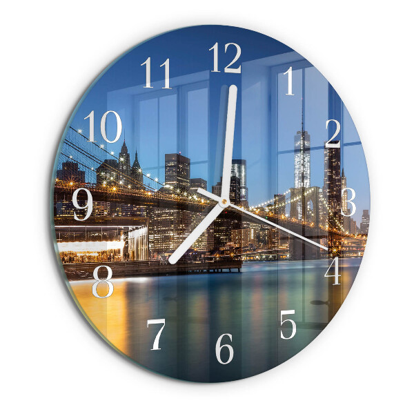 Ronde glazen klok Horizontale brug