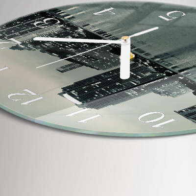 Ronde glazen klok Horizon