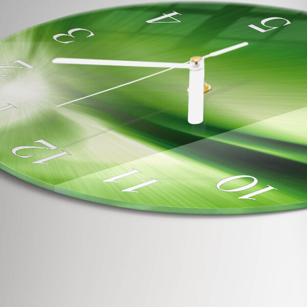 Ronde glazen klok Abstractie