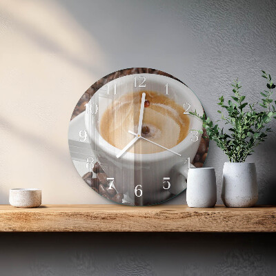 Ronde glazen klok Kopje koffie