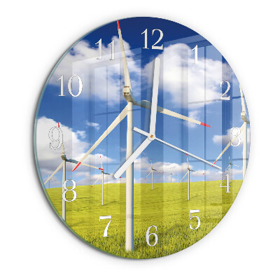 Ronde glazen klok Windpark