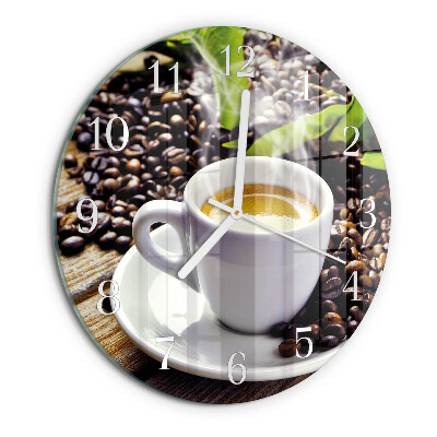 Ronde glazen klok Kopje koffie