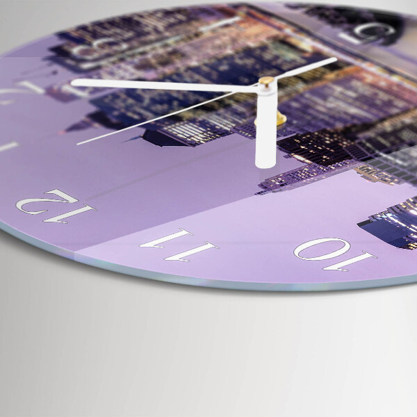 Ronde glazen klok Horizon