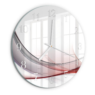 Ronde glazen klok Abstractie