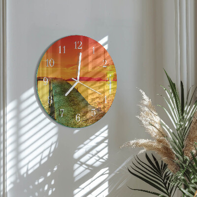 Ronde glazen klok Brug