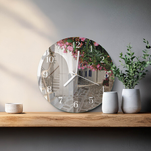 Ronde glazen klok Bloemensteeg