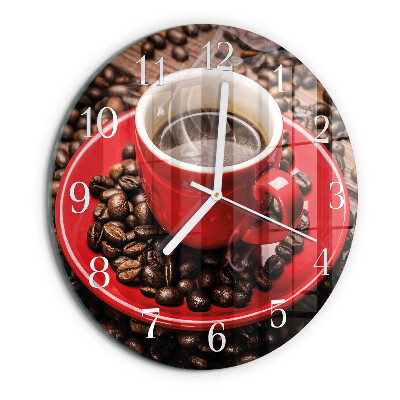 Ronde glazen klok Kopje koffie