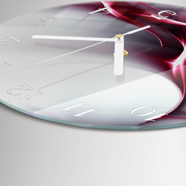 Ronde glazen klok Abstractie