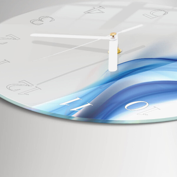 Ronde glazen klok Abstracte rook
