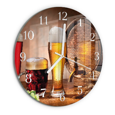 Ronde glazen klok Biervat