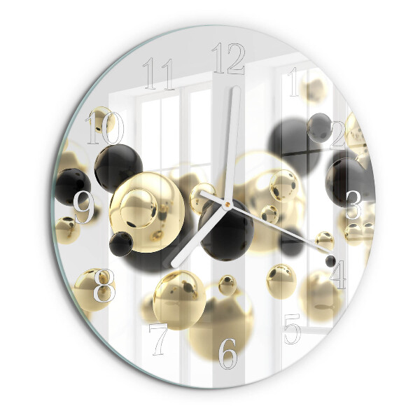 Ronde glazen klok Abstractie