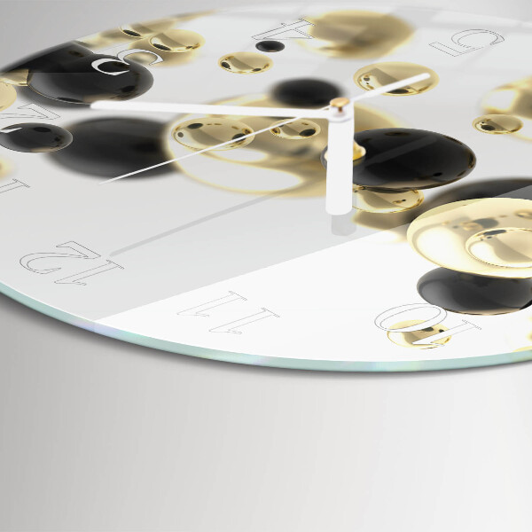 Ronde glazen klok Abstractie