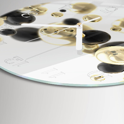 Ronde glazen klok Abstractie