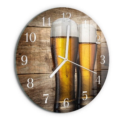 Ronde glazen klok Bier