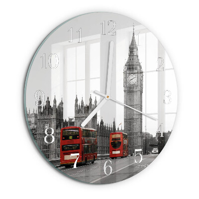 Ronde glazen klok Londen