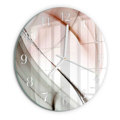 Ronde glazen klok Abstractie