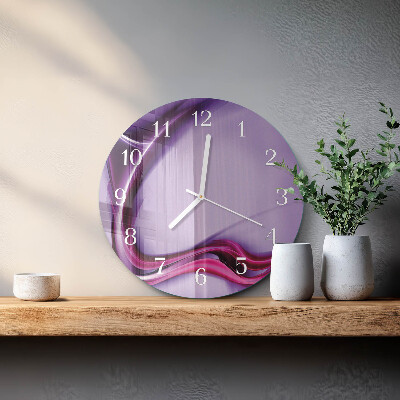 Ronde glazen klok Abstractie