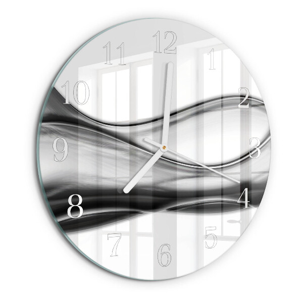 Ronde glazen klok Abstractie