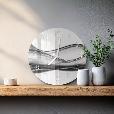 Ronde glazen klok Abstractie