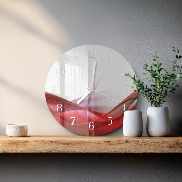 Ronde glazen klok Abstractie