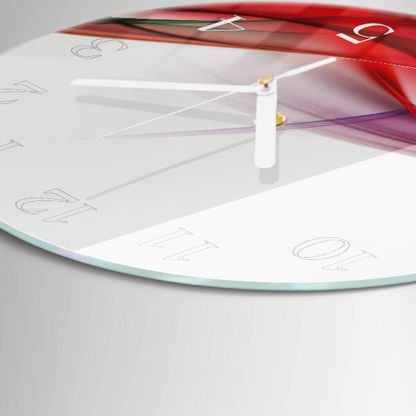 Ronde glazen klok Abstractie