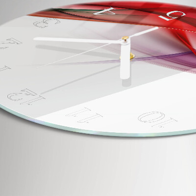 Ronde glazen klok Abstractie
