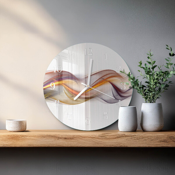 Ronde glazen klok Abstractie