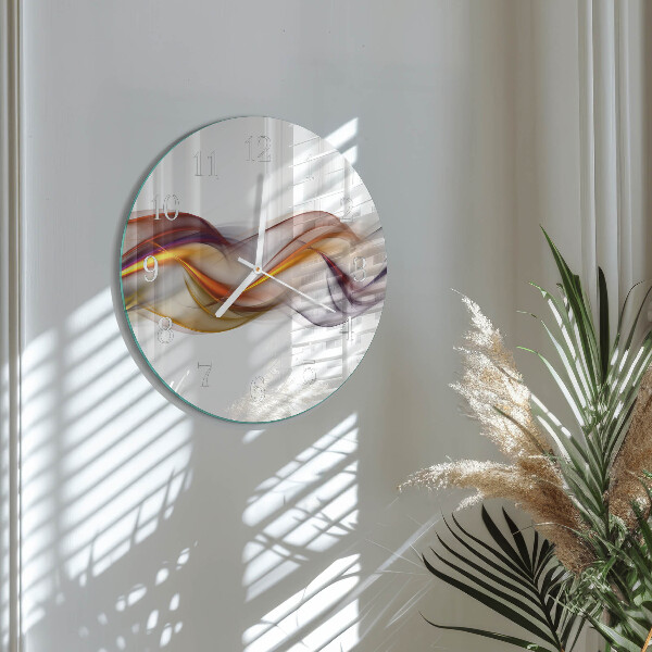 Ronde glazen klok Abstractie