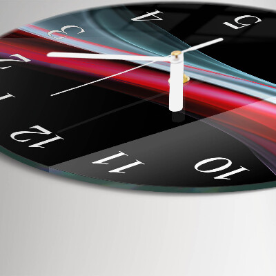 Ronde glazen klok Abstractie