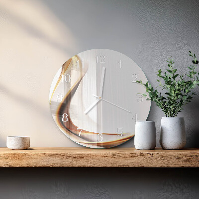 Ronde glazen klok Abstractie