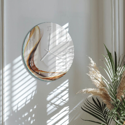 Ronde glazen klok Abstractie