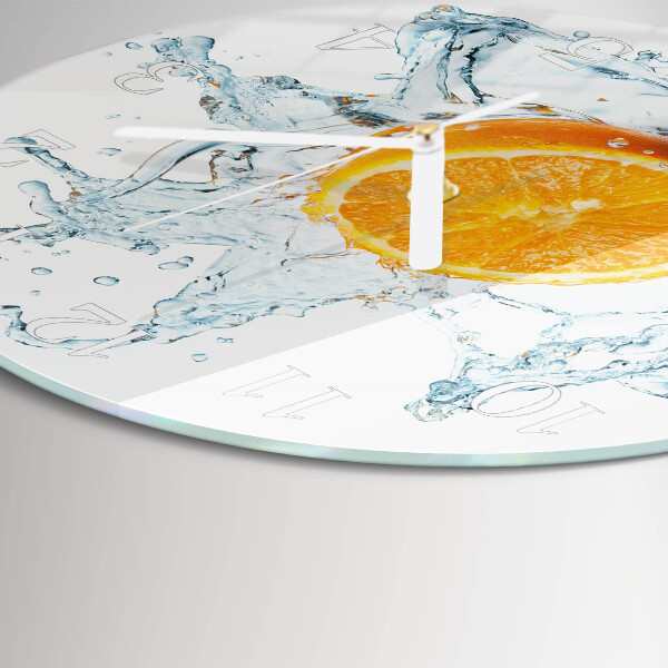 Ronde glazen klok Water