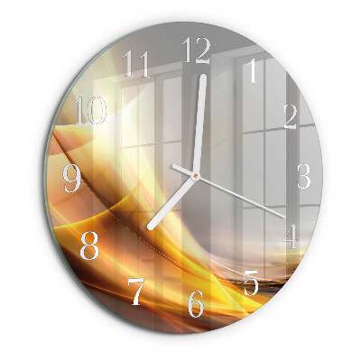 Ronde glazen klok Abstractie