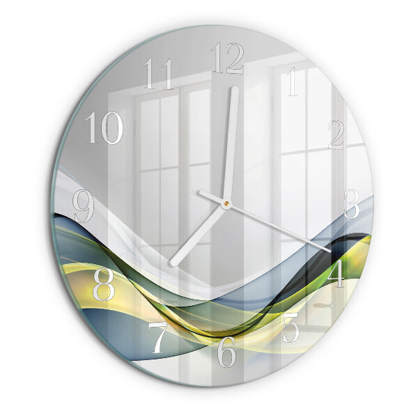 Ronde glazen klok Abstractie