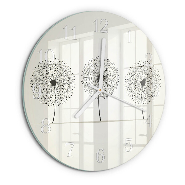 Ronde glazen klok Abstractie